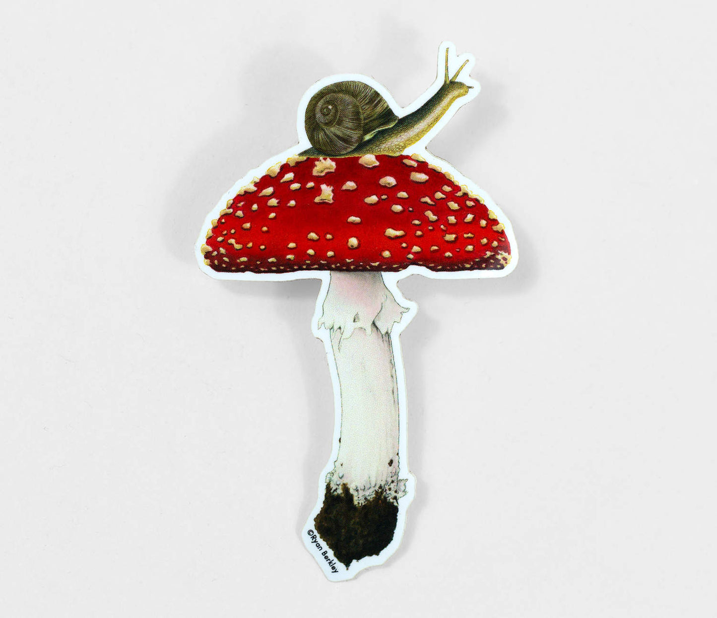 Mushroom and Snail Sticker