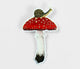 Mushroom and Snail Sticker