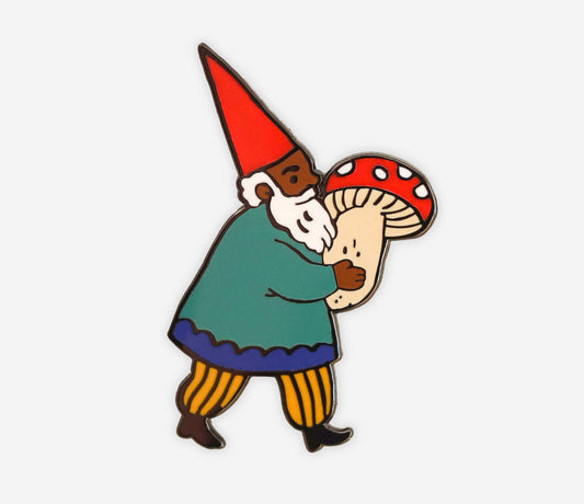 Mushroom Gnome Pin by Phoebe Wahl